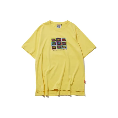 Vision Street Wear T-Shirt Унисекс Желтый