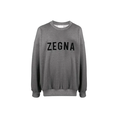 Ermenegildo Zegna Серый Мужской Свитшот