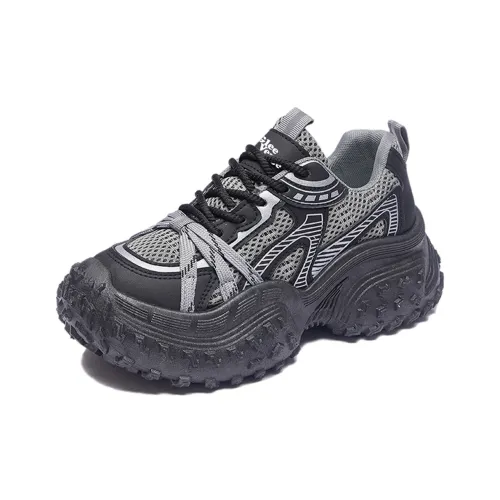 GLEE VERGE Износостойкий Дышащий Легкий Увеличивающий Высоту Низкий Топ Кроссовки с Толстой Подошвой Женские