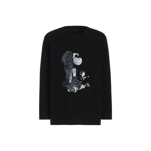 Yohji Yamamoto S'YTE FW24 T Рубашка Унисекс Черный