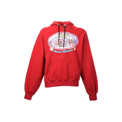 GCDS Red Men's Sweatshirts GCDS Красный Мужские Свитшоты