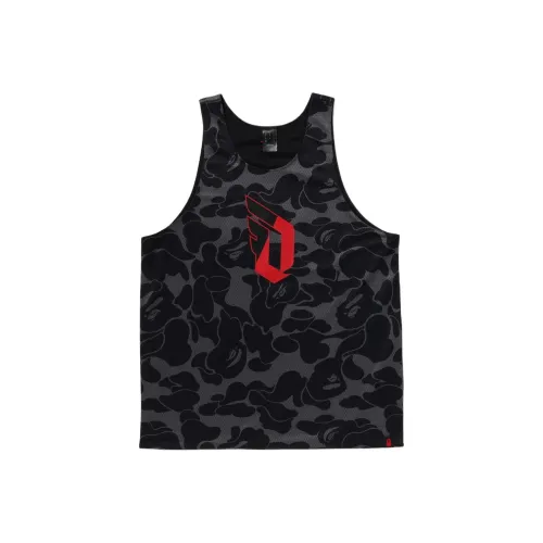 A BATHING APE Топ без рукавов Мужской Черный