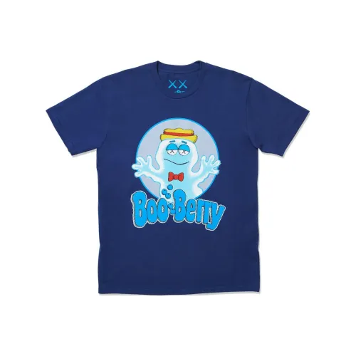 KAWS Co-Brand Темно-Синяя Мужская Футболка