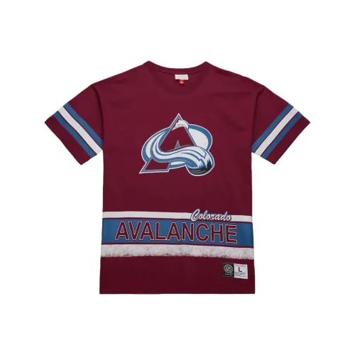 MITCHELL NESS x NHL Футболка Мужская Бордово-Красная