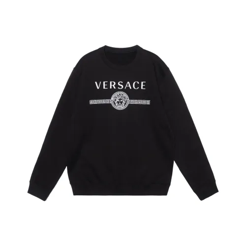 VERSACE Мужские черные свитшоты
