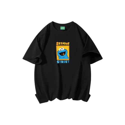 Улица Сезам Короткий рукав T-рубашки Унисекс