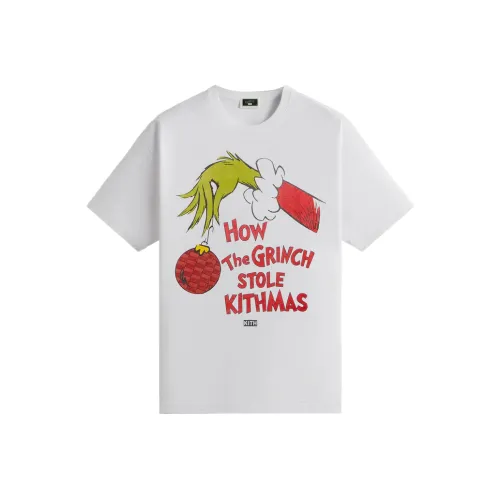 KITH Monday Program Collection FW24 Для Grinch Книга Название Винтаж T Рубашка Мужская Белая