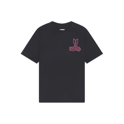 RHUDE Черные Мужские T-Рубашки