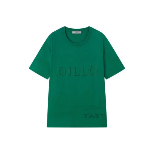 DILLO FW24 T Рубашка Мужская Изумрудно-Зеленая Буква