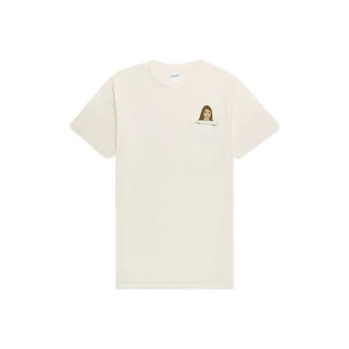 RIPNDIP совместная брендированная Мужская футболка цвета айвори