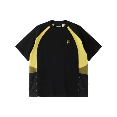 FILA FUSION Имбирный Зеленый Желтый Мужская Футболка
