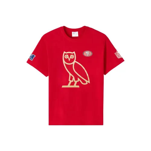 NFL Ovo Co Бренд Красная Унисекс Футболка