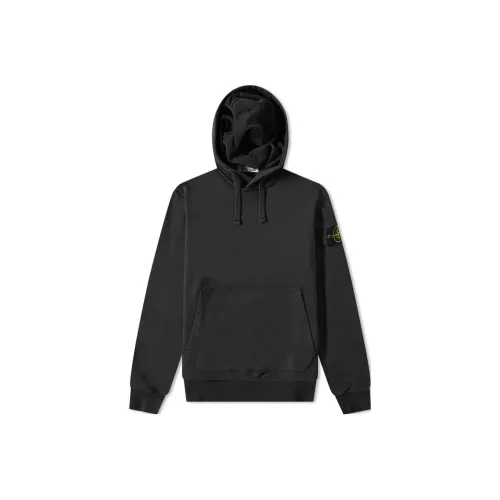 STONE ISLAND Угольно-черный Мужские Свитшоты