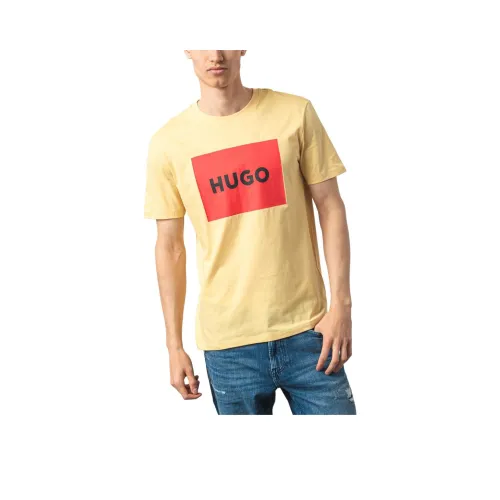 Hugo Boss T-Рубашка Мужская Соломенно-Желтая