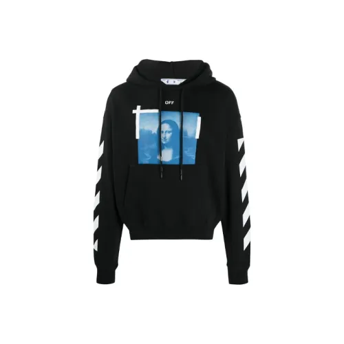 Off Белый Mona Lisa series Черный мужской Свитшоты