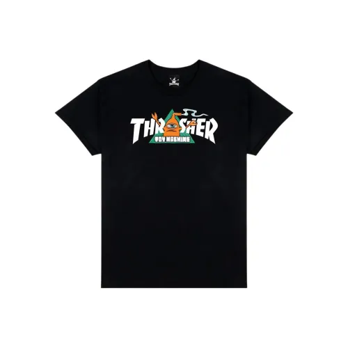 Thrasher Черная Унисекс Футболка