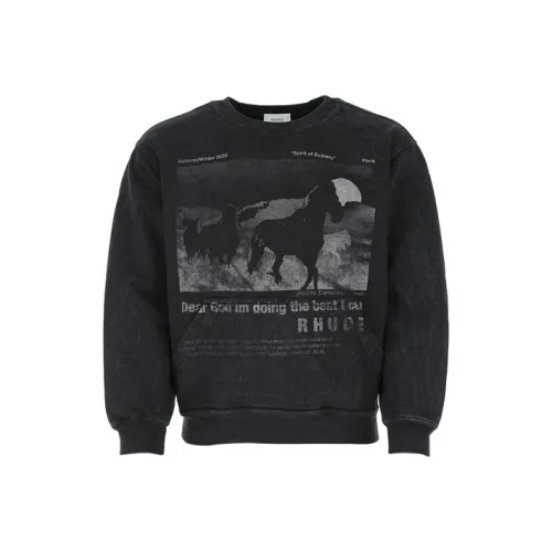 RHUDE Черные Мужские Свитшоты