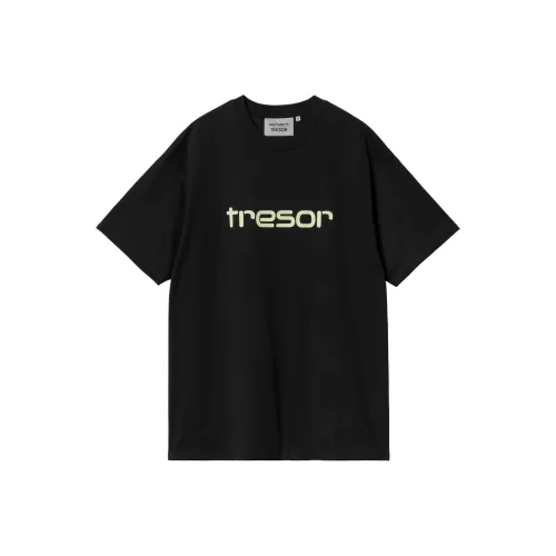 Carhartt WIP x TRESOR SS24 Рукав с оборванным плечом T-рубашка Унисекс Черный