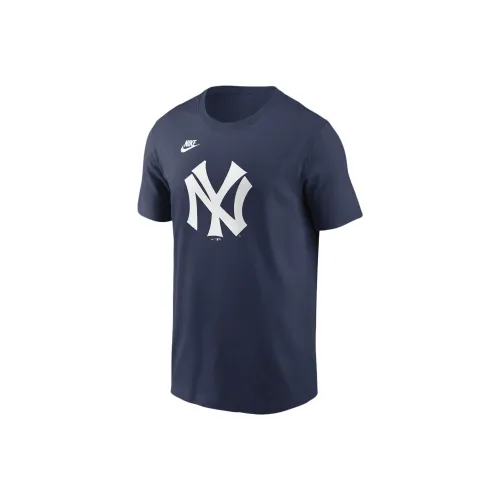 nike T-рубашка New York Yankees мужская морской синий