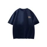 [Dense 100% cotton] Темно-синий (Ручная надпись логотип на груди)
