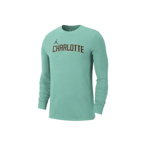 Джордан x NBA Charlotte Hornets FW24 Essential Городской Edition T-рубашка Мужская Мятная
