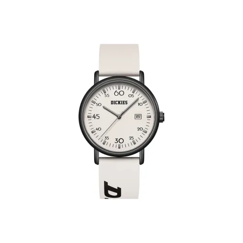 Dickies Trendy Sports Collection Кварцевые наручные часы силиконовый ремешок серый циферблат унисекс