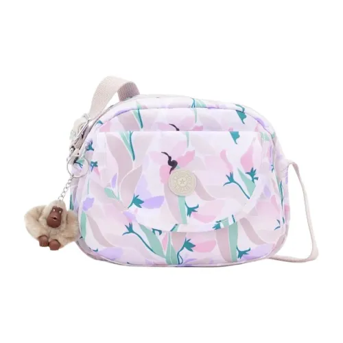 Kipling Переработанный полиэстер Сумка через плечо Маленькая Женская Розовая Многоцветная