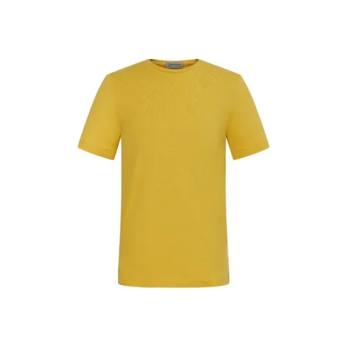 Corneliani T Рубашка Мужская Желтая