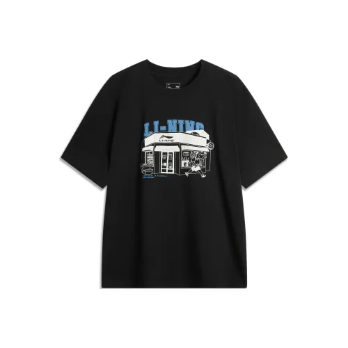 LINING Sports Lifestyle Collection Sports Trendy Collection Футболка Мужская Черная