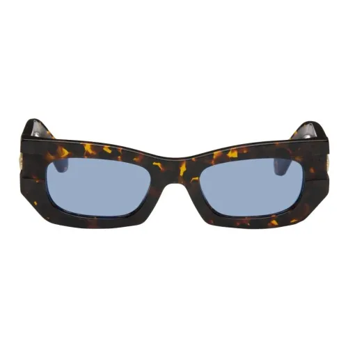 Off Белый Ацетат Кошачий глаз Солнцезащитные очки Унисекс Черепаховый