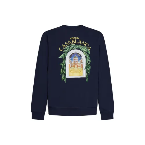 CASABLANCA Свитшот Мужской Морской Синий
