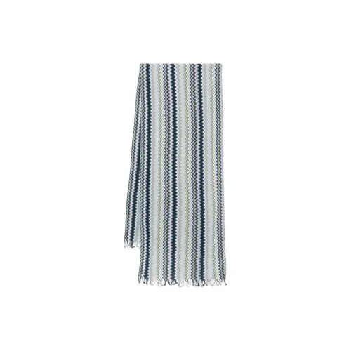 MISSONI Cotton Knit Шарфы Мужской Оливково-зеленый