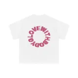 Белый, розовый, с принтом