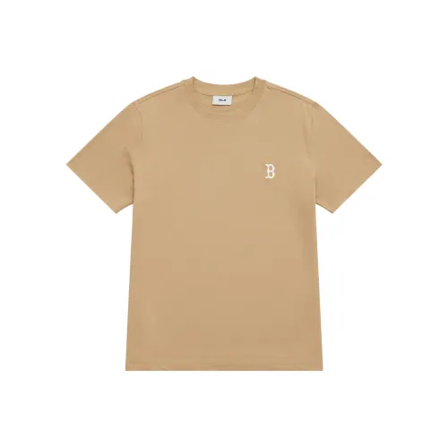 MLB Boston Red Sox Basic Collection SS25 T-Shirt Unisex Beige Yellow