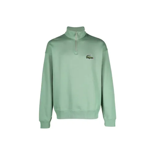 Зеленые мужские свитшоты LACOSTE Collaboration