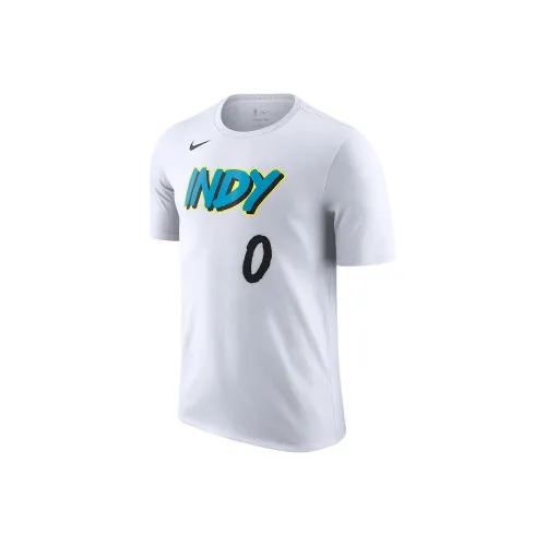 Nike x NBA Indiana Pacers FW24 Tyrese Haliburton Essential Городской EDITION Футболка Мужская Белая