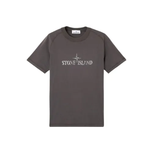 Stone Island Угольный Серый Мужская T-Рубашка