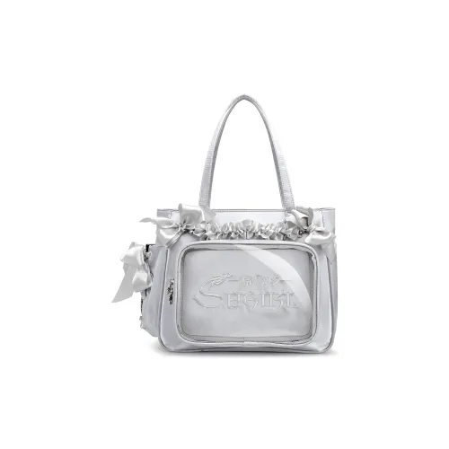 SHORT HAIR GIRL Сатин с TPU Ит-Сумка Тоут Сумка Сумка через плечо Сумка на плечо Стандартная Женская