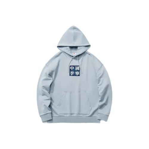 LINING Туманно-голубой Мужской Свитшот