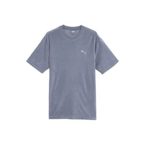 PUMA TOWELING Tee T Рубашка Мужская Серого цвета