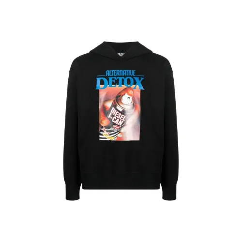 DIESEL Мужские черные свитшоты