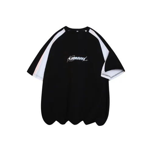 Kawasaki Рукав с спущенным плечом Короткий рукав T-рубашки Унисекс
