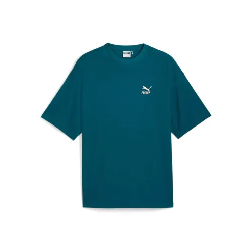 PUMA T-Shirt Унисекс Светящийся в темноте Зеленый