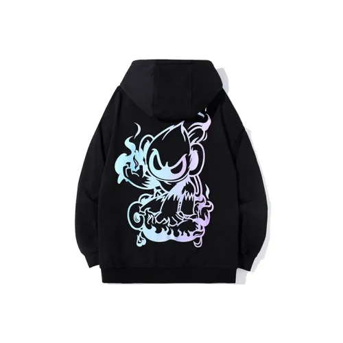 FireMonkey С капюшоном свободный крой худи унисекс