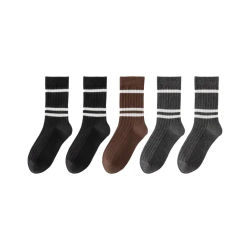 Носки Lan Miao High Knee Женские упаковка из 5 пар