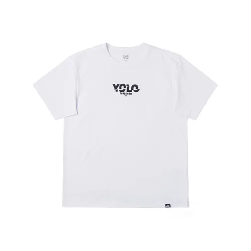 Lee совместный бренд модель Белый Мужская T-рубашка