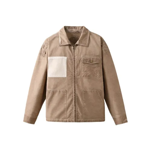 JFU Куртки Пальто Мужской Грязный Хаки