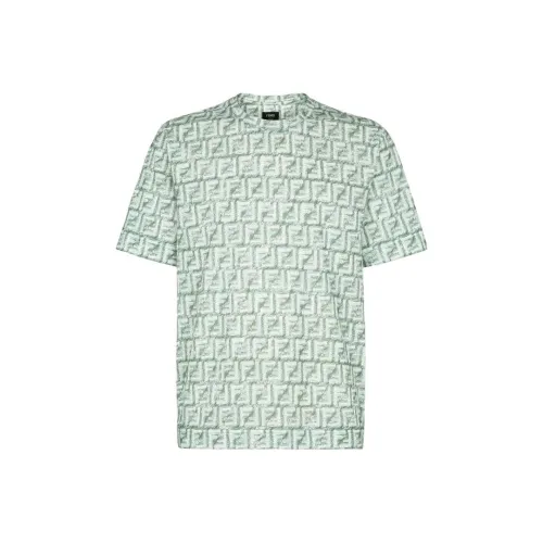 Fendi Зеленые Мужские T-рубашки