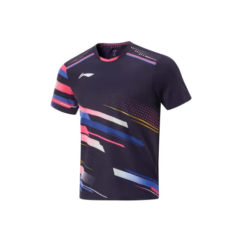 LINING Table Tennis Series T Рубашка Мужская CENTURY Фиолетовая