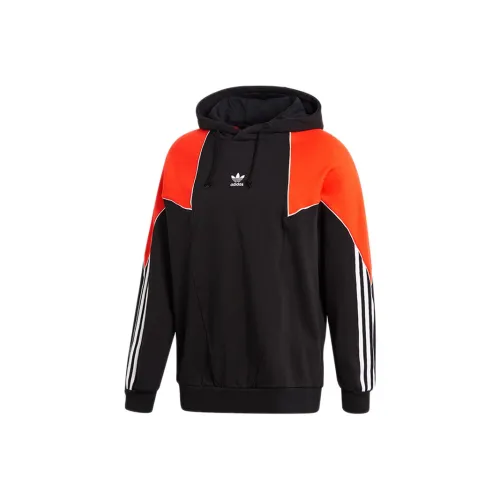 Adidas Originals Big Trefoil Abstract Черный Оранжевый Мужские Свитшоты